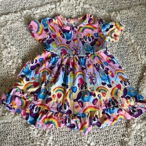 Posh Peanut x Lisa Frank Panda Bodysuit Twirl Dress